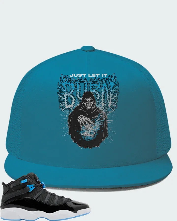 Jordan 6 Rings Black University Blue Matching Hat