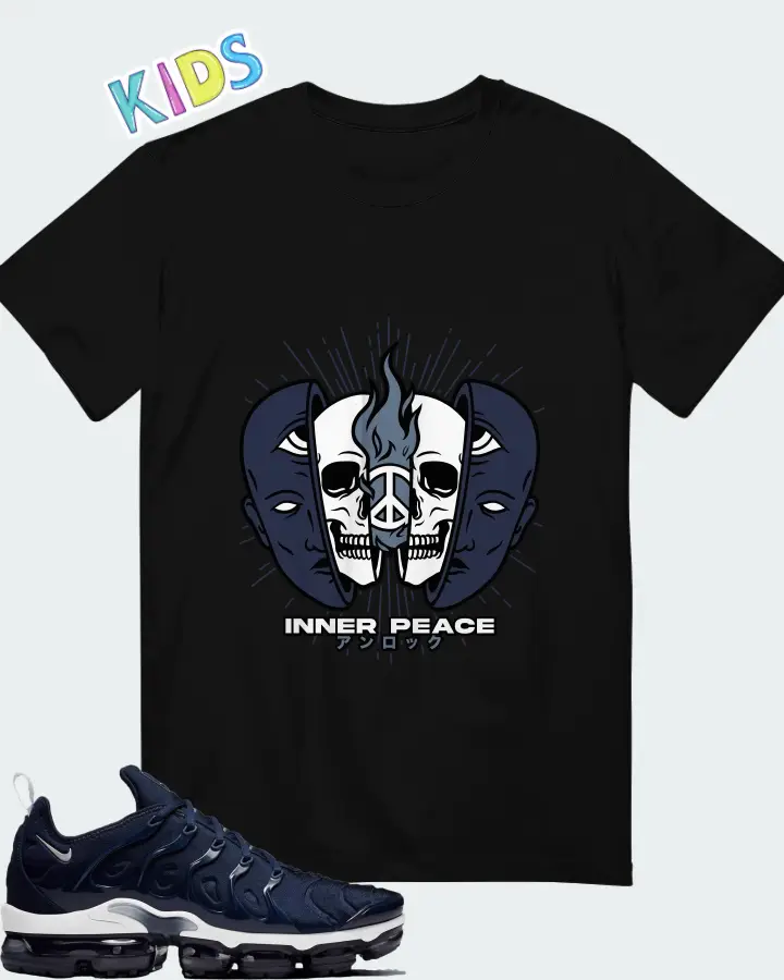 Nike Air VaporMax Plus Midnight Navy Matching Kid's T-Shirt