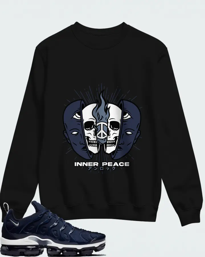Nike Air VaporMax Plus Midnight Navy Matching Sweatshirt