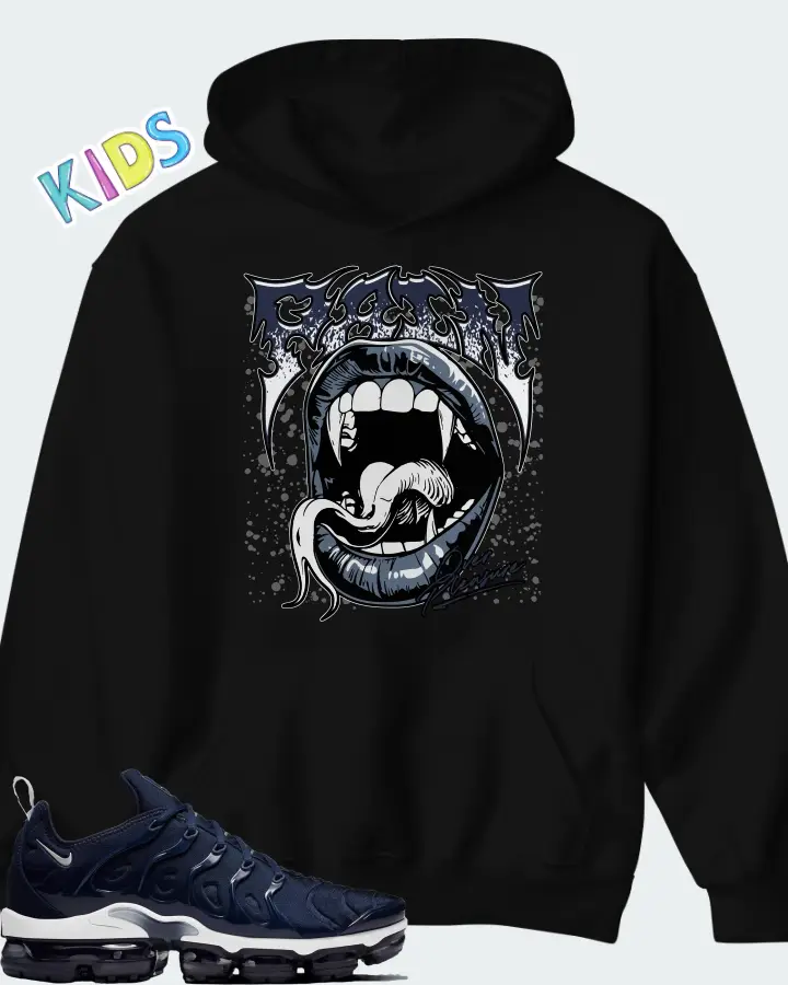 Nike Air VaporMax Plus Midnight Navy Matching Kid's Hoodie