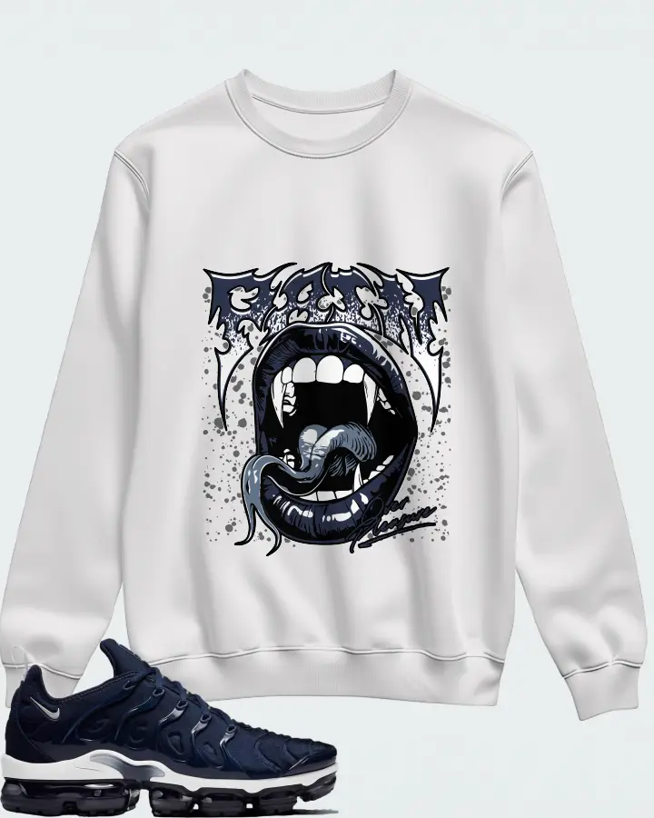 Nike Air VaporMax Plus Midnight Navy Matching Sweatshirt