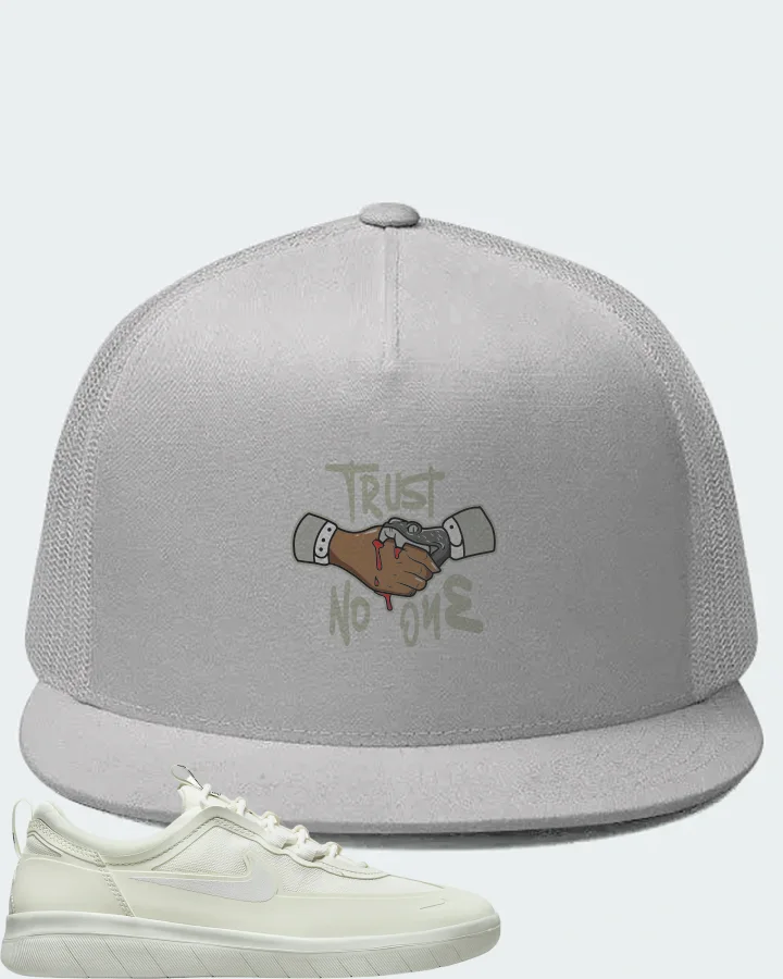 Nike SB Nyjah Free 2 Sneaker Matching White Hat - Trust No One