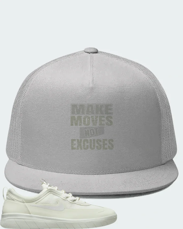 Nike SB Nyjah Free 2 Sneaker Matching White Hat - Make Moves Not Excuses