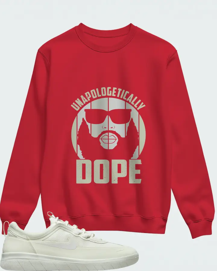 Nike SB Nyjah Free 2 Sneaker Matching Red Sweatshirt - UNAPOLOGETICALLY DOPE Man