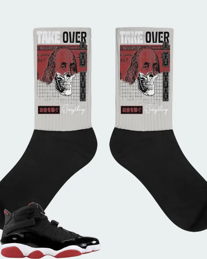 Jordan 6 Rings Sneaker Matching Grey Socks - Take Over