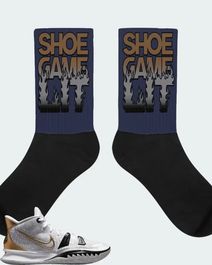 Nike Kyrie 7 Sneaker Matching Navy Socks - Shoe Game Lit Refreshed