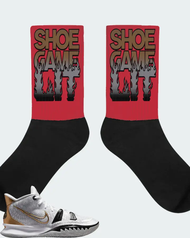 Nike Kyrie 7 Sneaker Matching Red Socks - Shoe Game Lit Refreshed