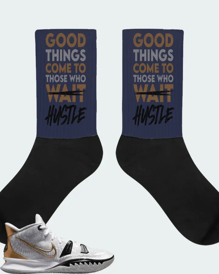 Nike Kyrie 7 Sneaker Matching Navy Socks - Good Things Come
