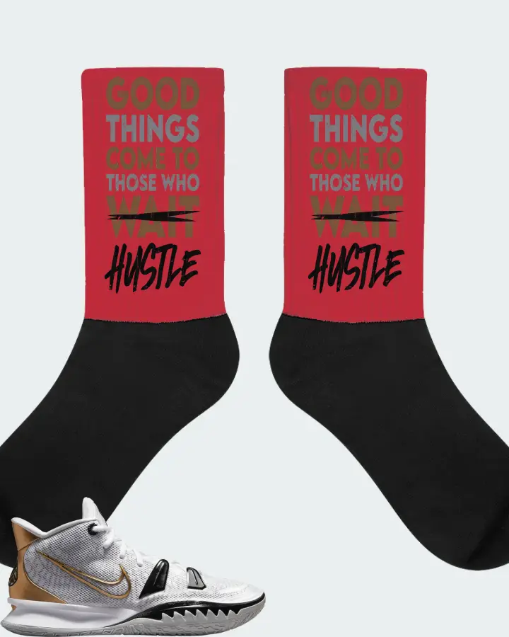 Nike Kyrie 7 Sneaker Matching Red Socks - Good Things Come