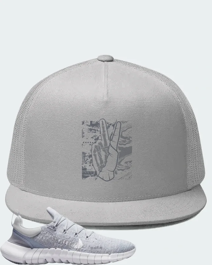 Nike Free Run 5.0 Sneaker Matching White Hat - Peace of mind