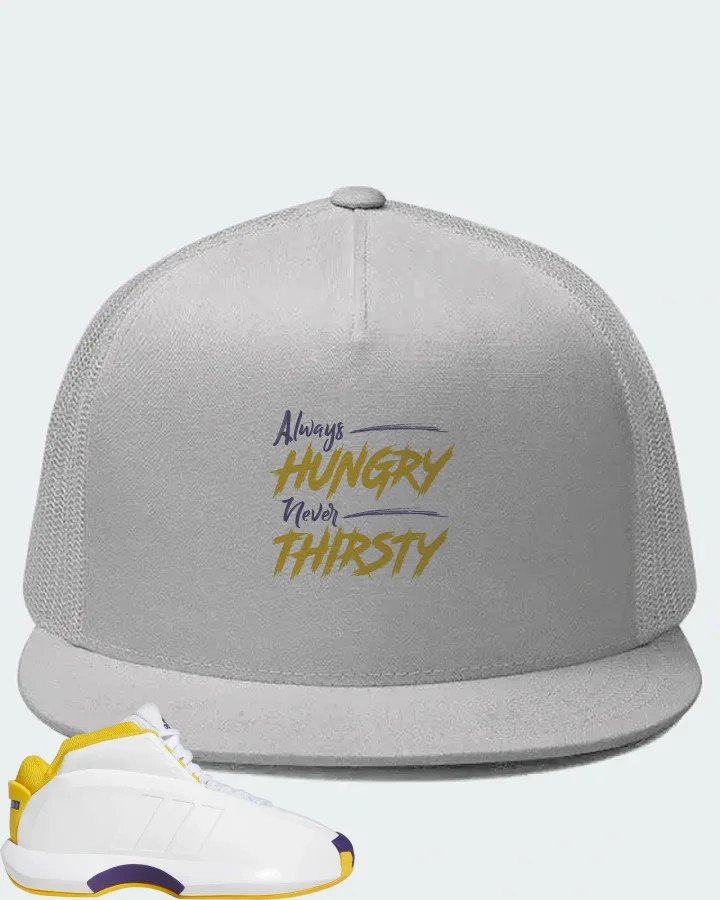 adidas Crazy 1 Sneaker Matching White Hat - Always HUNGRY Never THIRSTY