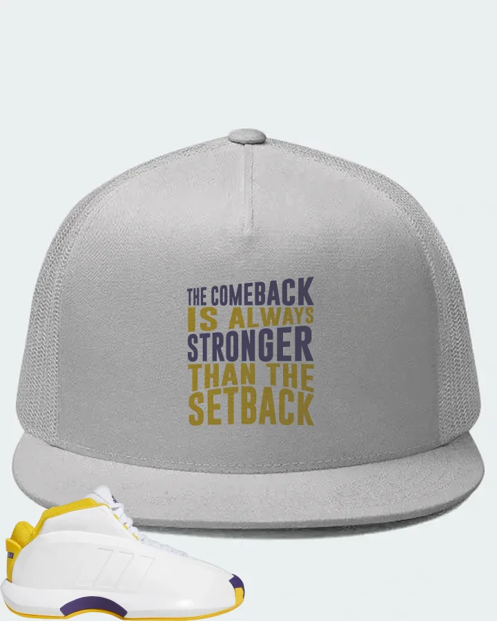 adidas Crazy 1 Sneaker Matching White Hat - The Comeback