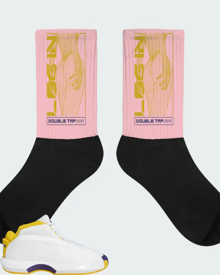 adidas Crazy 1 Sneaker Matching Pink Socks (LOGIN) - View 1
