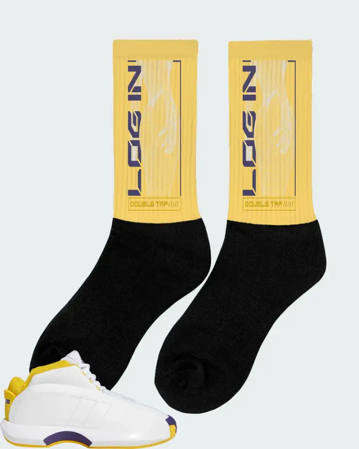 adidas Crazy 1 Sneaker Matching Yellow Socks (LOGIN) - View 3