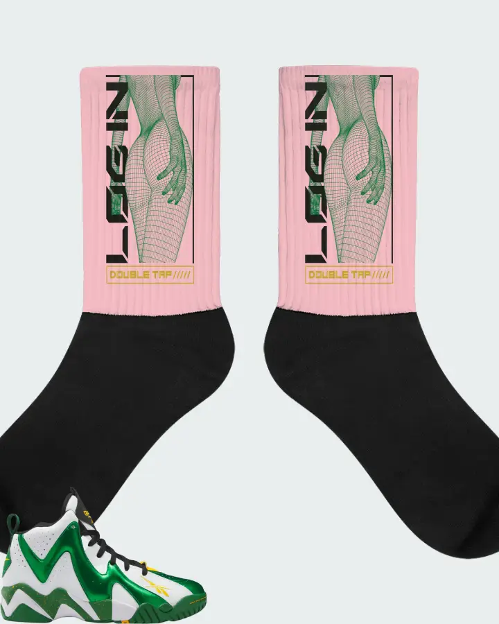 Reebok Hurrikaze II Sneaker Matching Pink Socks (LOGIN) - View 1