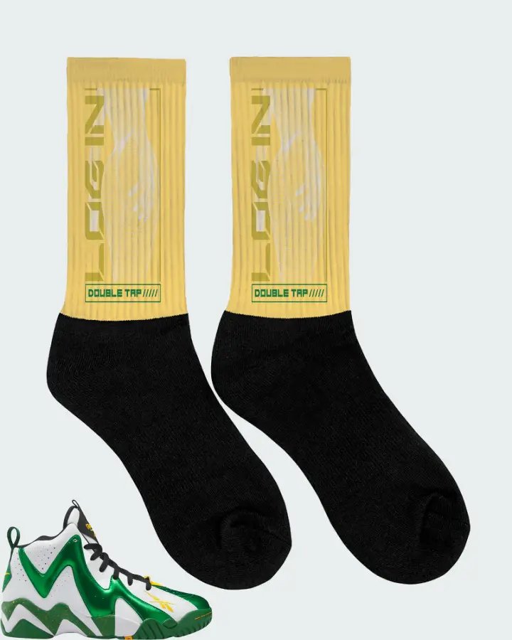 Reebok Hurrikaze II Sneaker Matching Yellow Socks (LOGIN) - View 2