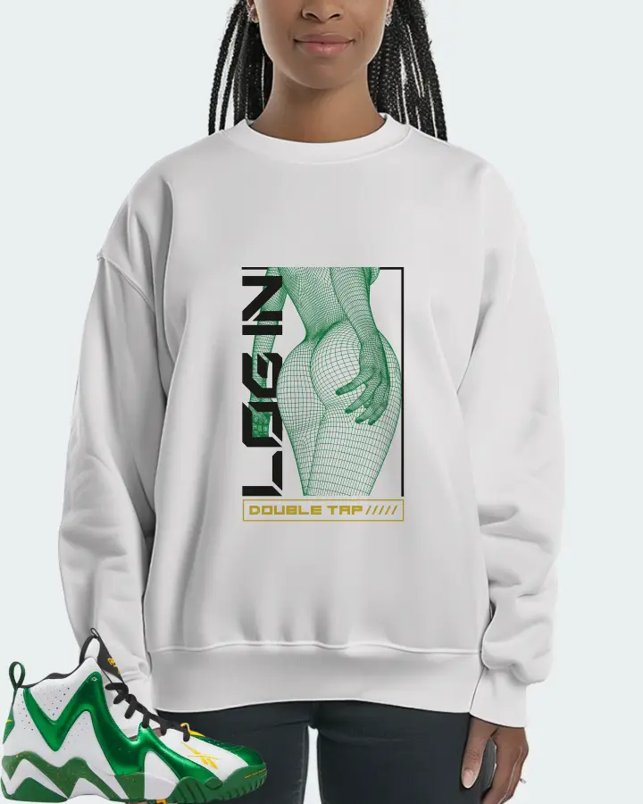 Reebok Hurrikaze II Sneaker Matching White Sweatshirt (LOGIN) - View 3