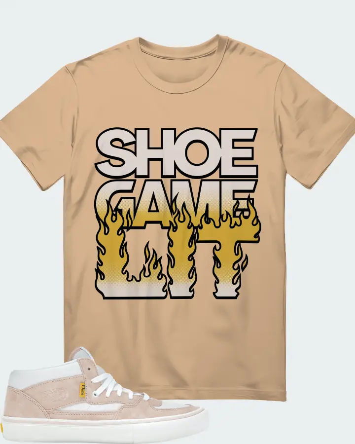 Vans Half Cab Sneaker Matching Cream T-Shirt - Shoe Game Lit Refreshed