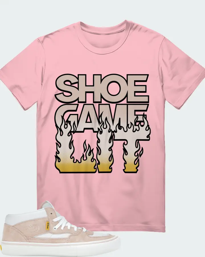 Vans Half Cab Sneaker Matching Pink Gildan T-Shirt - Shoe Game Lit Refreshed