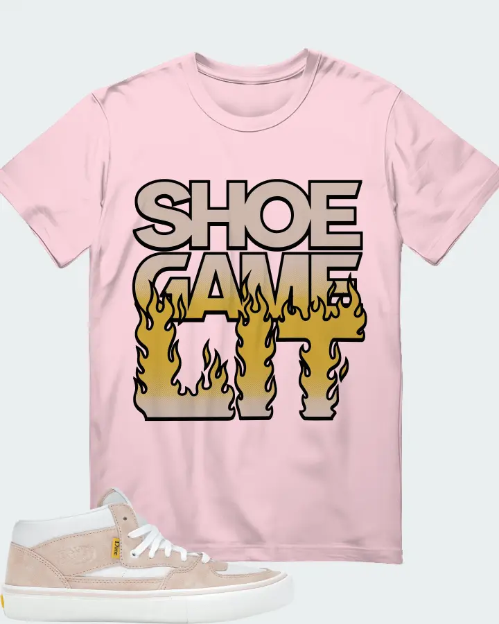 Vans Half Cab Sneaker Matching Soft Pink T-Shirt - Shoe Game Lit Refreshed