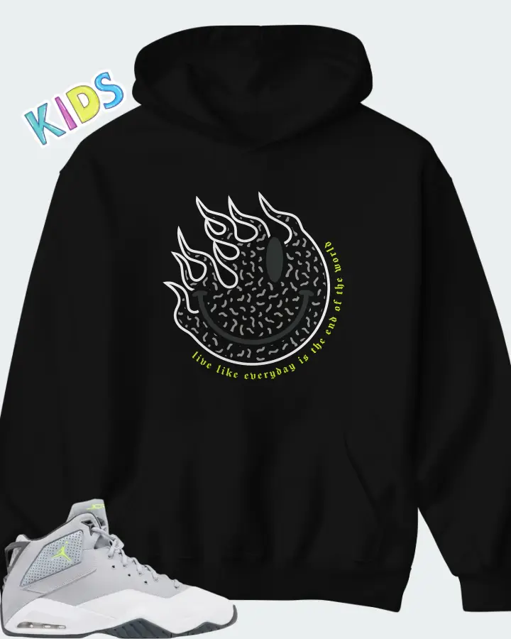 Air Jordan B'Loyal Wolf Grey Volt Matching Kid's Hoodie