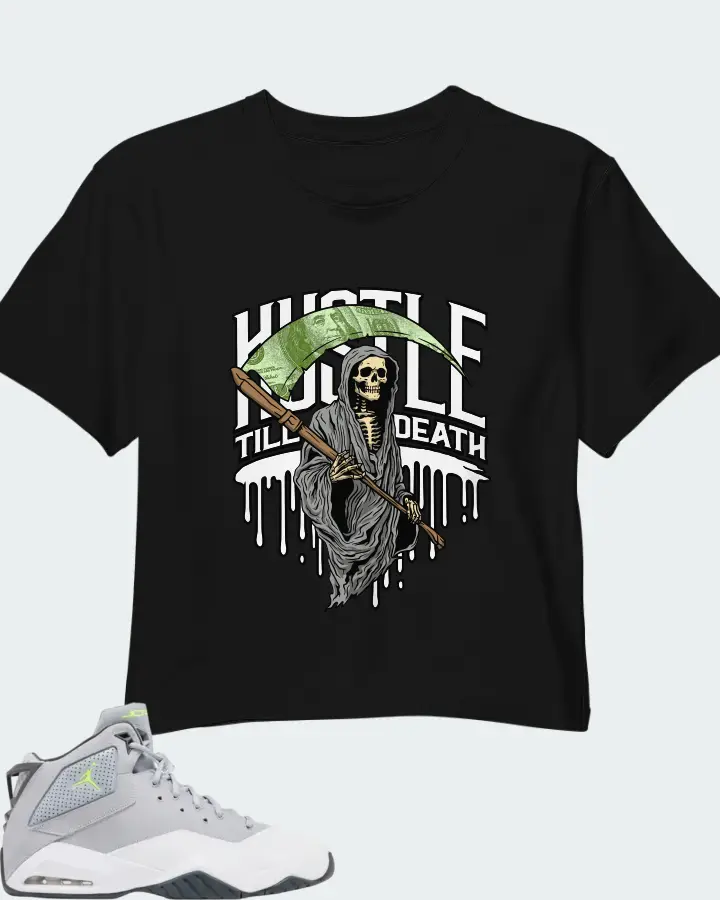 Air Jordan B'Loyal Wolf Grey Volt Matching Crop Top