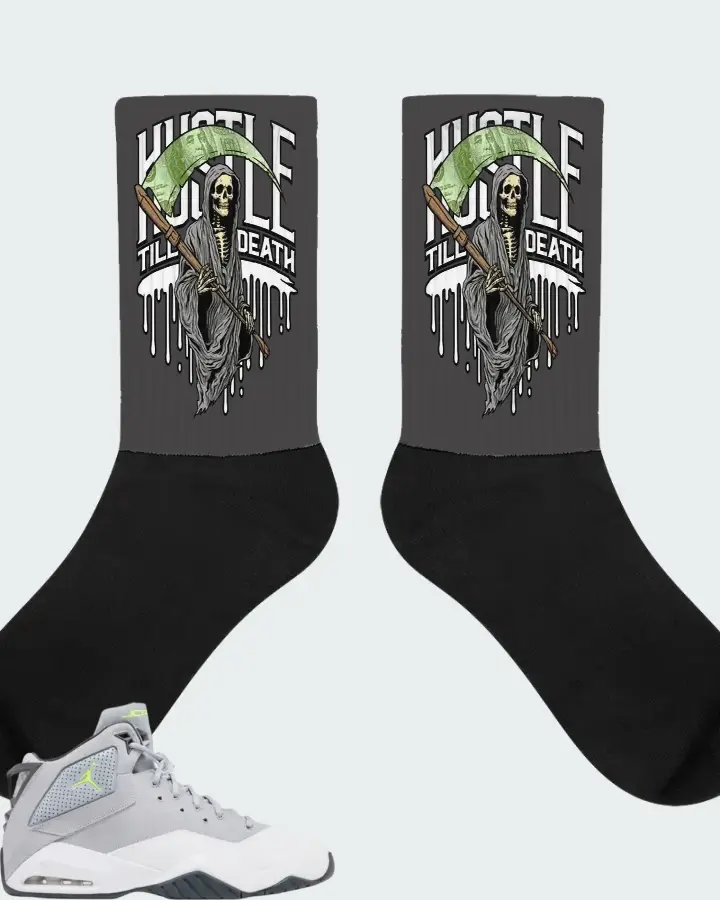 Air Jordan B'Loyal Wolf Grey Volt Matching Socks