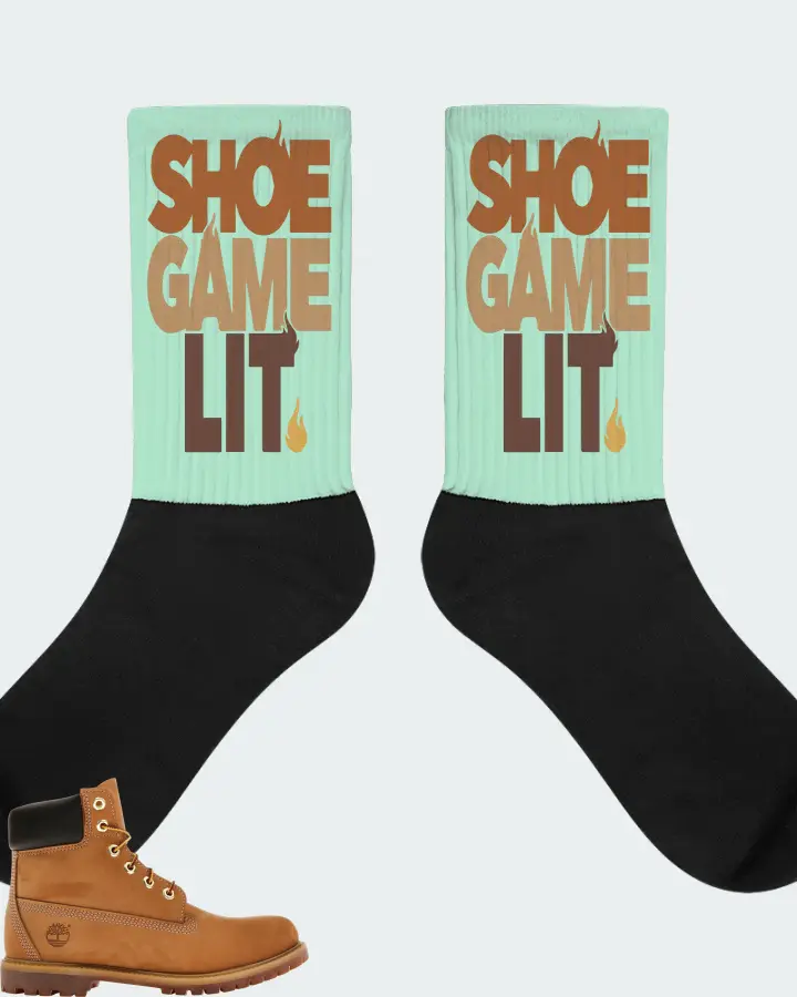Timberland 6" Premium Waterproof Boot Sneaker Matching Mint Socks - Shoe Game Lit Classic