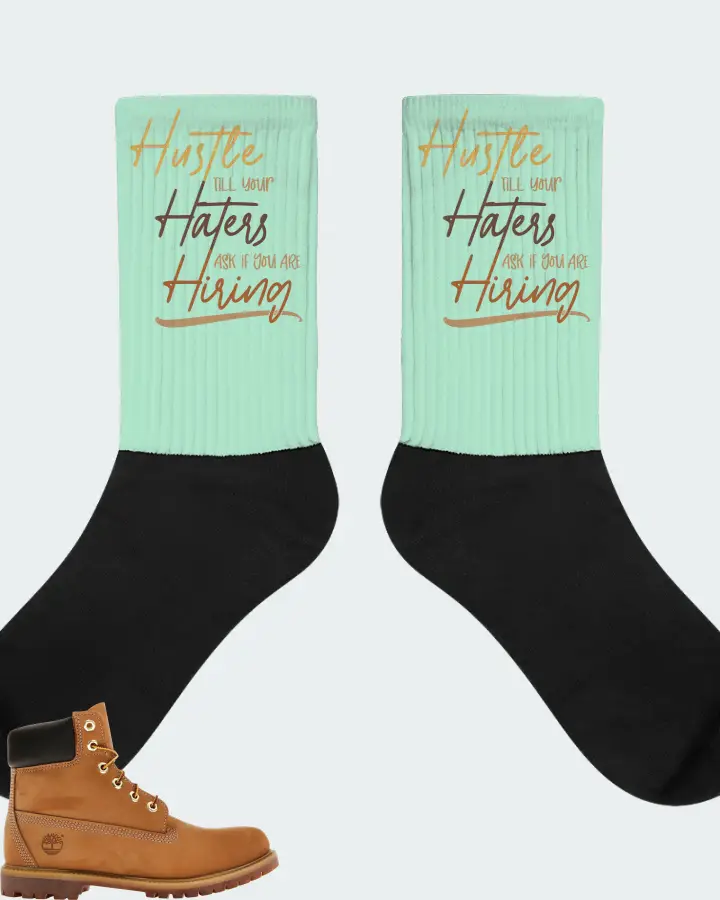 Timberland 6" Premium Waterproof Boot Sneaker Matching Mint Socks - HUSTLE TILL YOUR HATERS ASK