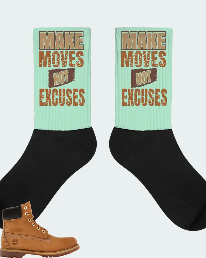 Timberland 6" Premium Waterproof Boot Sneaker Matching Mint Socks - Make Moves Not Excuses
