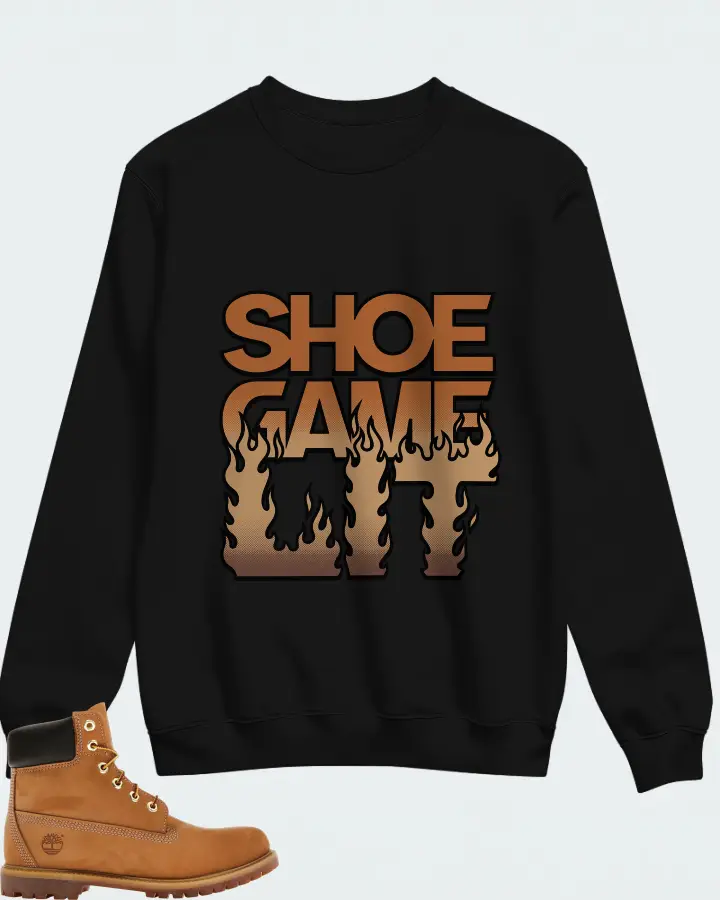 Timberland 6" Premium Waterproof Boot Sneaker Matching Black Sweatshirt - Shoe Game Lit Refreshed