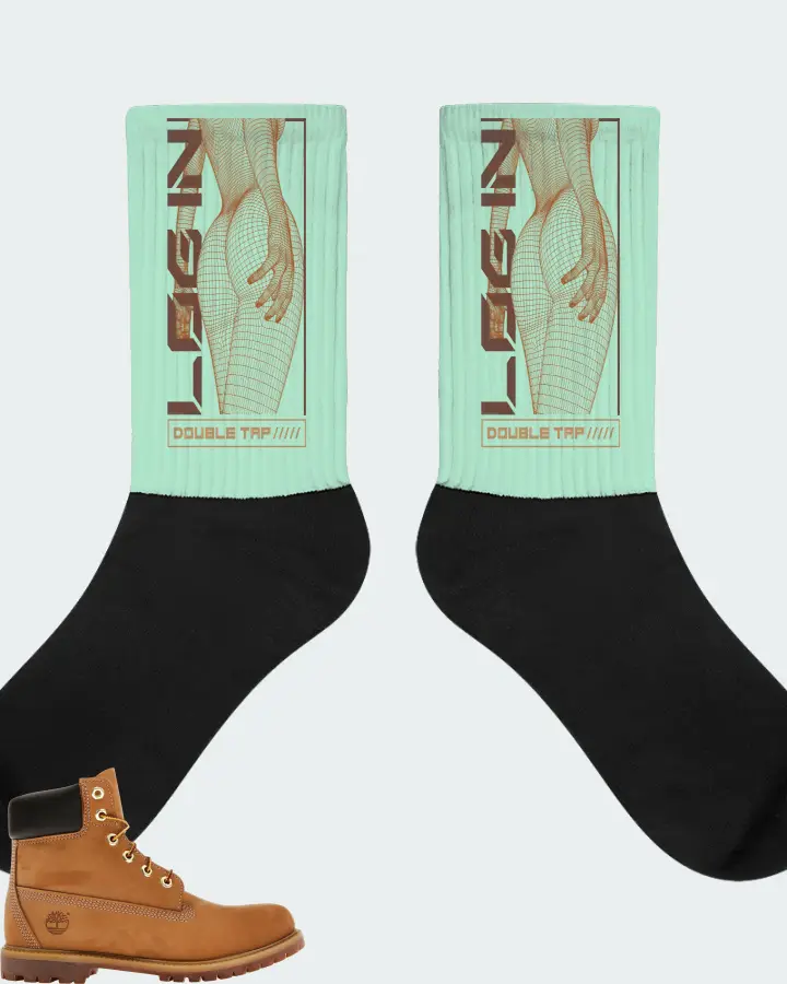 Timberland 6" Premium Waterproof Boot Sneaker Matching Mint Socks (LOGIN) - View 1