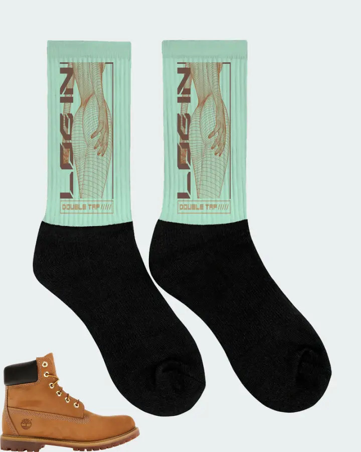 Timberland 6" Premium Waterproof Boot Sneaker Matching Mint Socks (LOGIN) - View 2