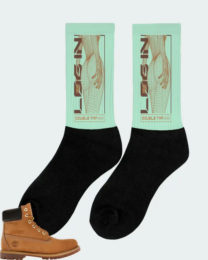 Timberland 6" Premium Waterproof Boot Sneaker Matching Mint Socks (LOGIN) - View 3