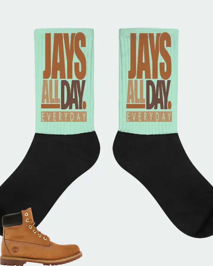 Timberland 6" Premium Waterproof Boot Sneaker Matching Mint Socks - Jays All Day