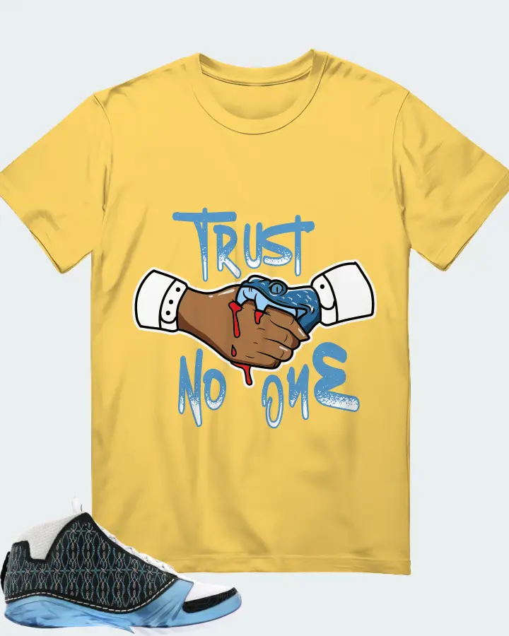 Jordan 23 Sneaker Matching Yellow T-Shirt - Trust No One