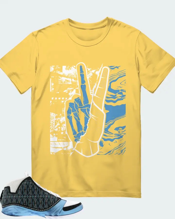 Jordan 23 Sneaker Matching Yellow T-Shirt - Peace of mind