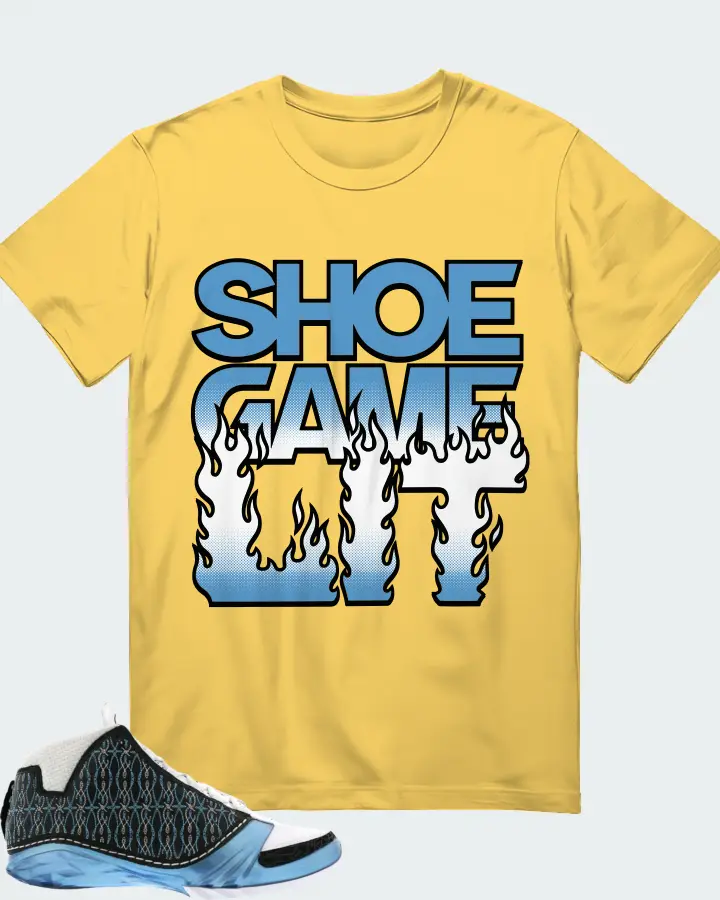 Jordan 23 Sneaker Matching Yellow T-Shirt - Shoe Game Lit Refreshed