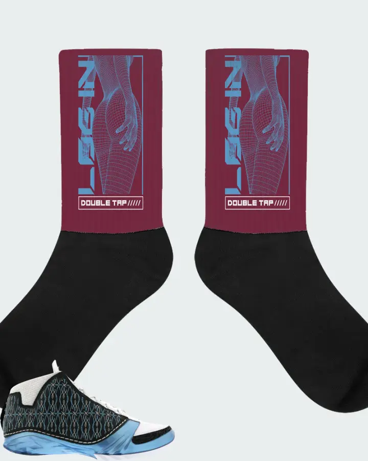 Socks in Maroon