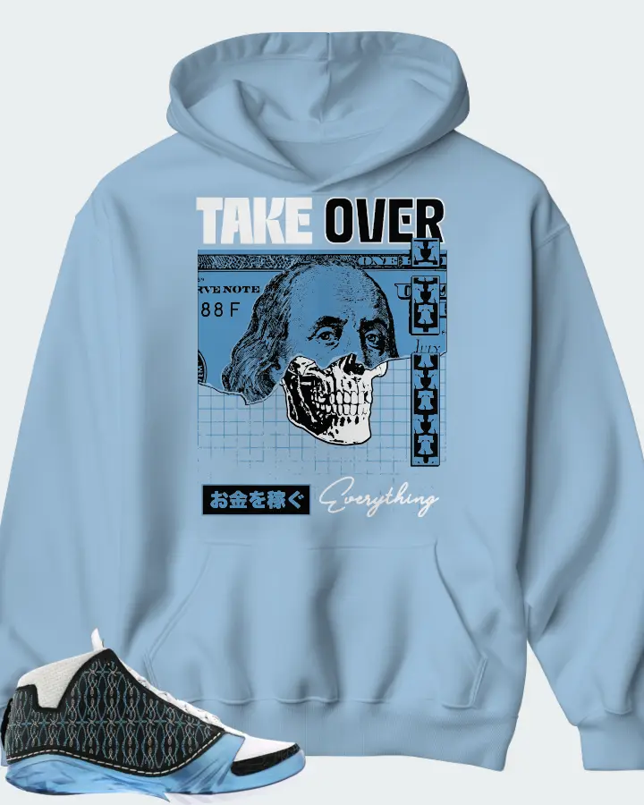 Jordan 23 Sneaker Matching Carolina Blue Hoodie - Take Over