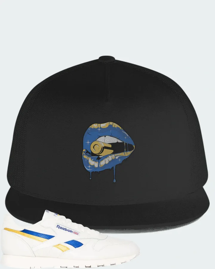 Reebok Classic Leather Sneaker Matching Black Hat - Kiss of Death