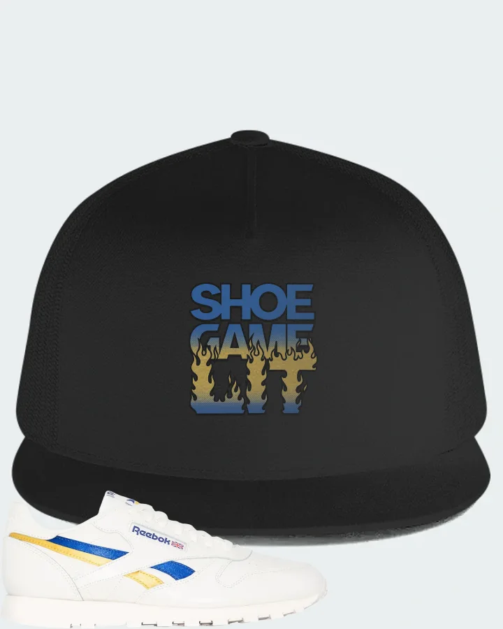 Reebok Classic Leather Sneaker Matching Black Hat - Shoe Game Lit Refreshed