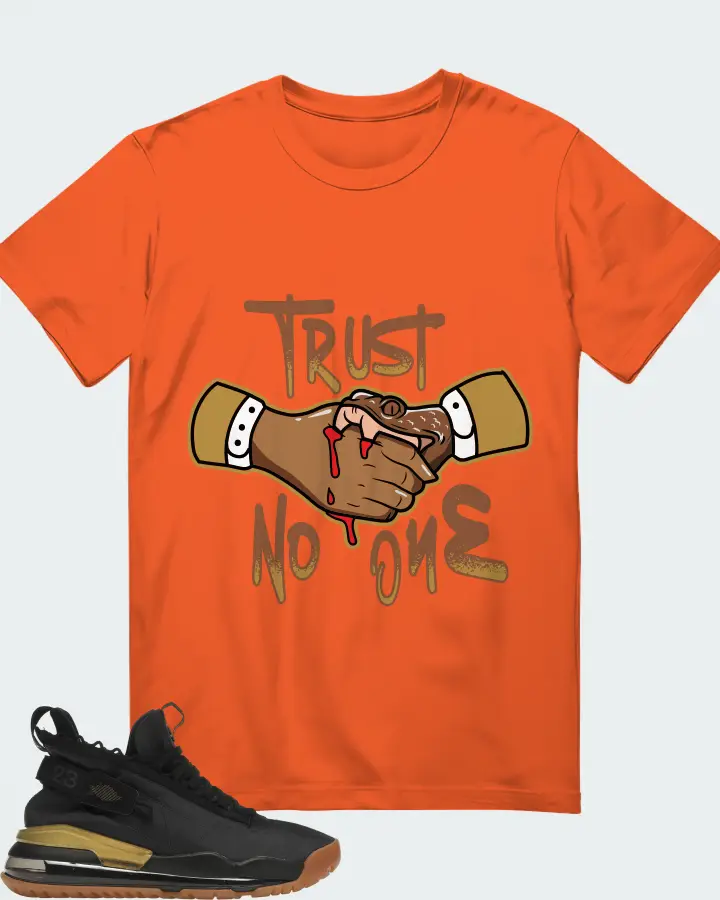 Jordan Proto Max 720 Sneaker Matching Orange T-Shirt - Trust No One