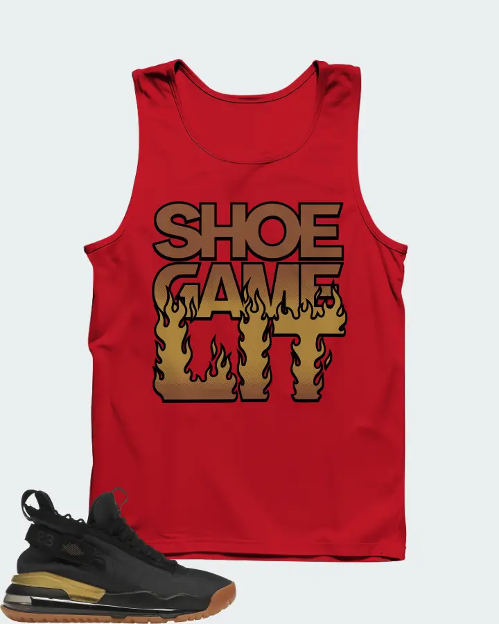 Jordan Proto Max 720 Sneaker Matching Red Tank Top - Shoe Game Lit Refreshed