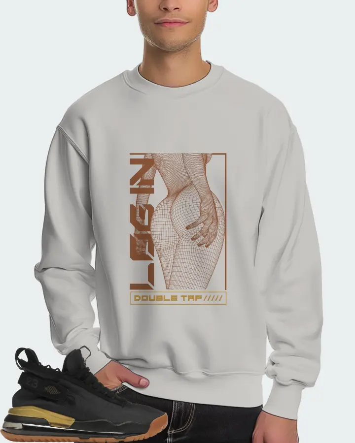 Jordan Proto Max 720 Sneaker Matching Grey Sweatshirt (LOGIN) - View 4