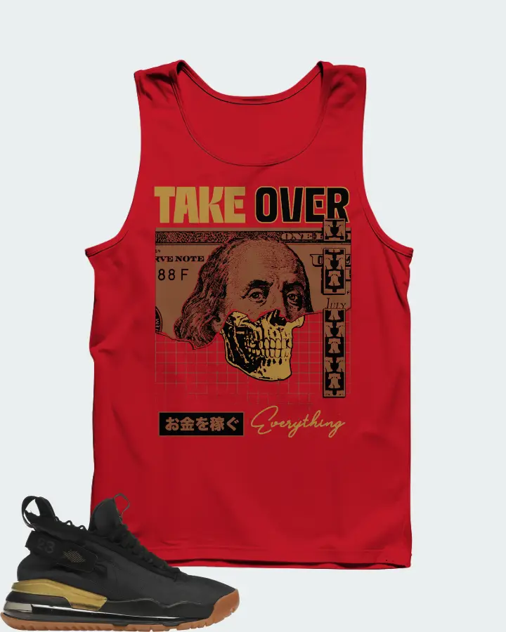 Jordan Proto Max 720 Sneaker Matching Red Tank Top - Take Over