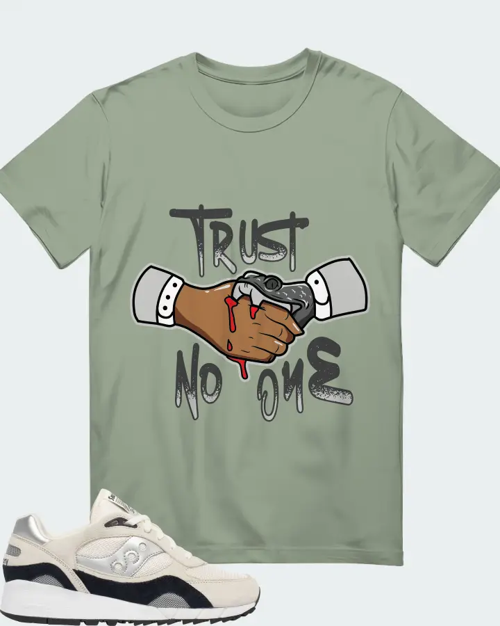 Saucony Shadow 6000 Sneaker Matching Sage T-Shirt - Trust No One