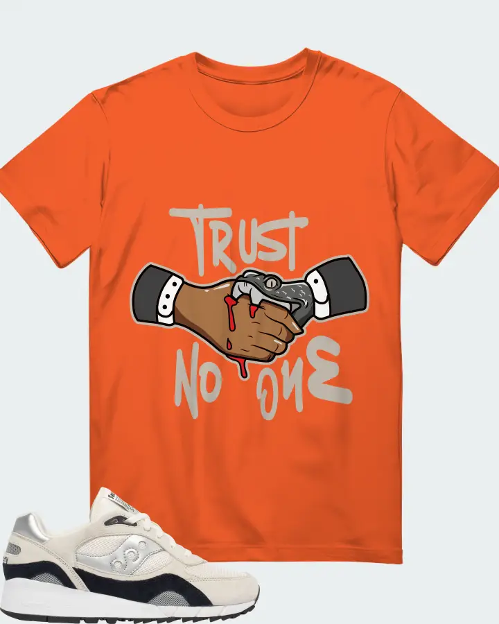 Saucony Shadow 6000 Sneaker Matching Orange T-Shirt - Trust No One