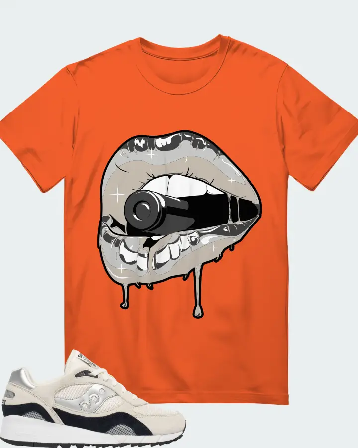Saucony Shadow 6000 Sneaker Matching Orange T-Shirt - Kiss of Death
