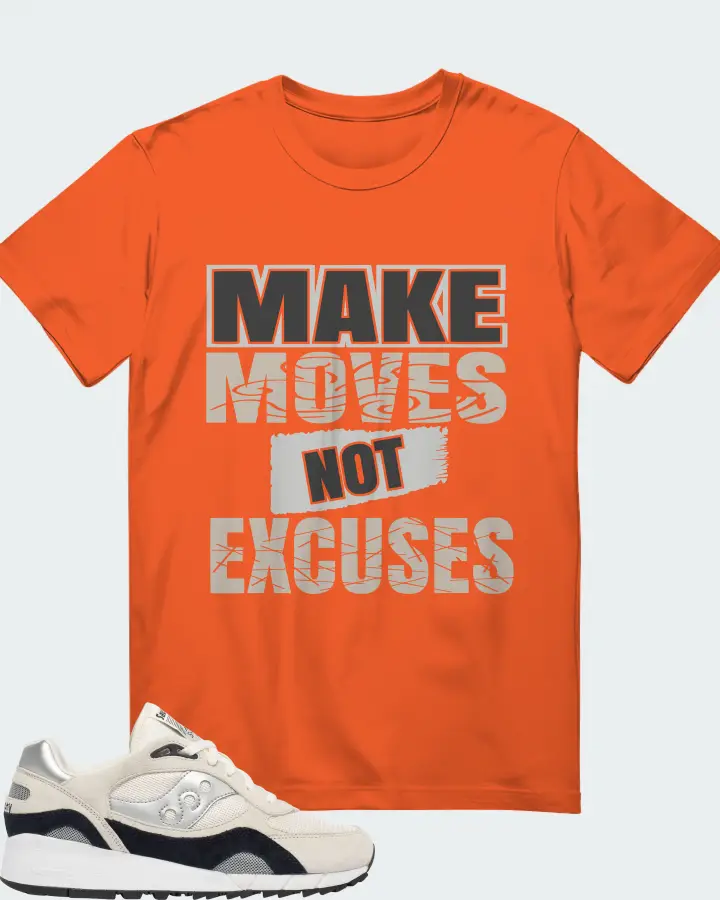Saucony Shadow 6000 Sneaker Matching Orange T-Shirt - Make Moves Not Excuses